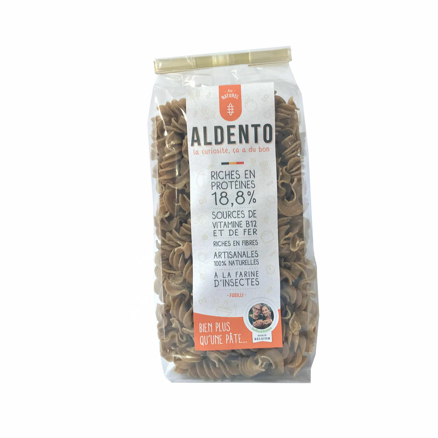 Aldento - Insectes au naturel - Fusilli (200g)