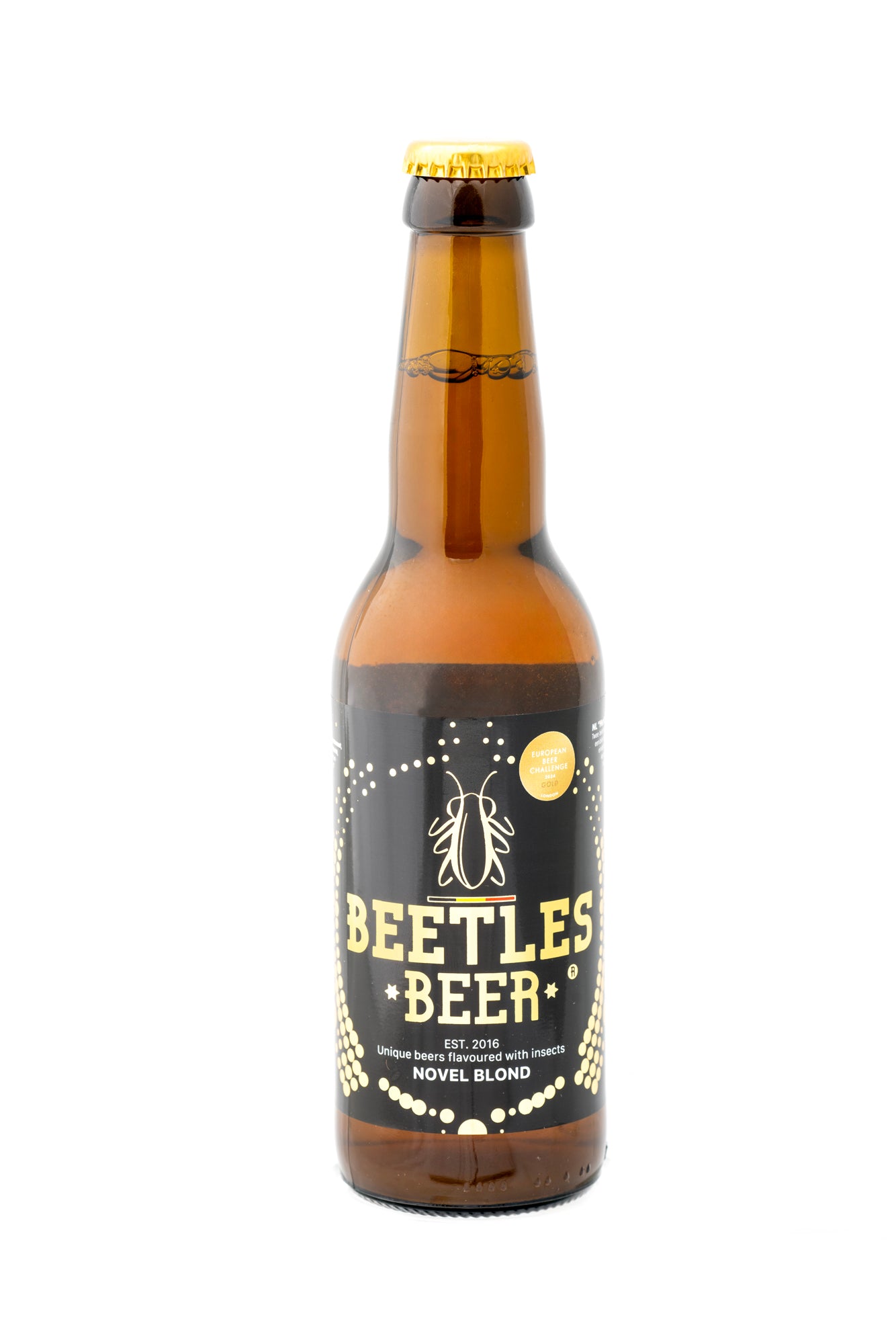 Bière blonde aux insectes - "Beetles Beer Novel Blond" à la pièce (33cl)