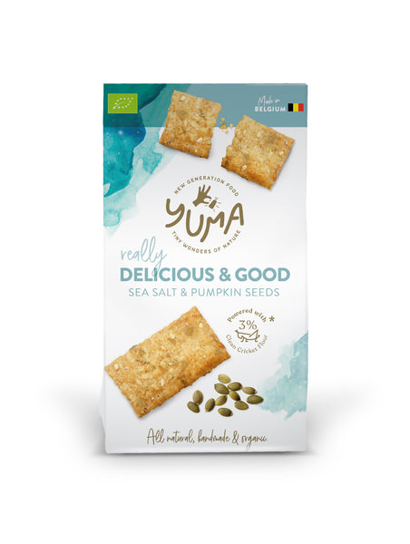 Yuma Crackers - Sea salt & pumpkin seeds (90g)