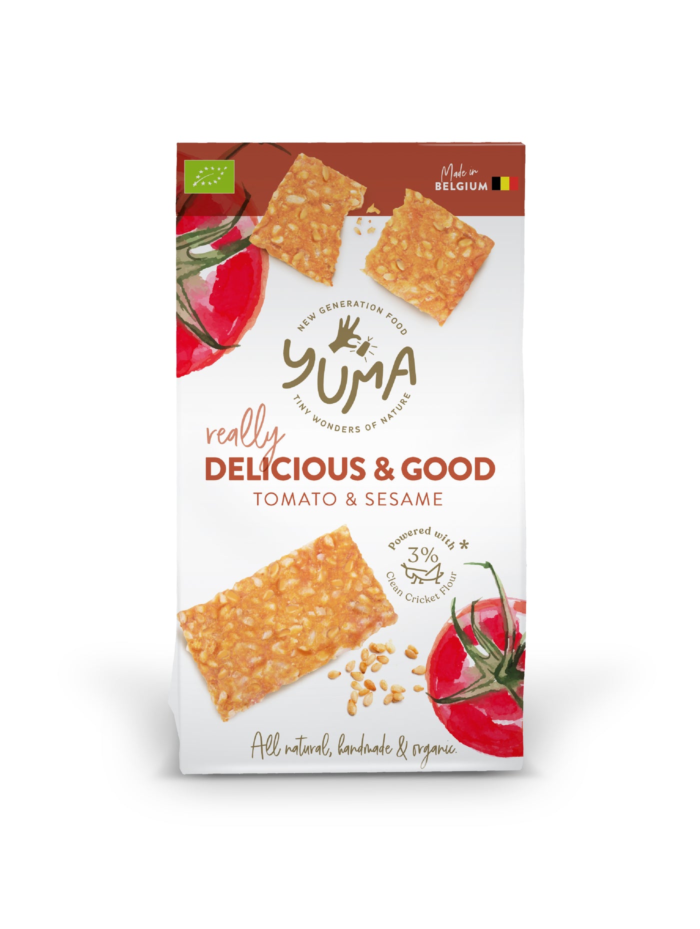 Yuma Crackers - Tomato & Sesame seeds (90g)